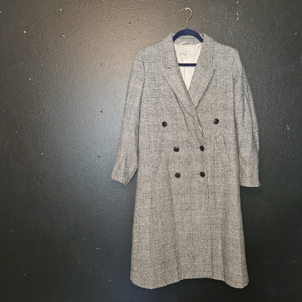 Nili Lotan Houndstooth Trench Coat - Picture 2 of 4